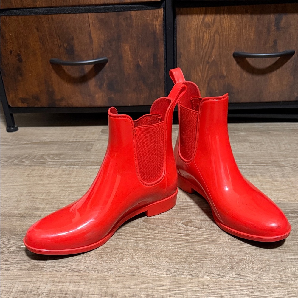 Stylish Red Women's Rain Boots